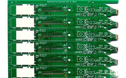 經(jīng)過噴錫的電路板 經(jīng)過噴錫的電路板